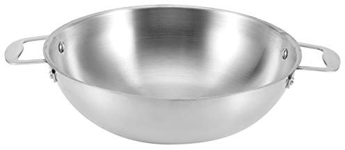 Utensilios de Cocina multifuncionales antiadherentes sin Revestimiento de Acero Inoxidable, Olla de Cocina de 30 cm, para Restaurante en casa