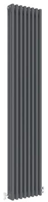 Traditional 3 Column Central Heating Radiator Vertical Rads Cast Iron Style Anthracite 1800x380mm