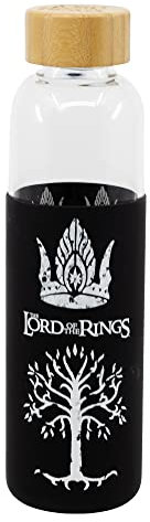 Stor BOUTEILLE EN VERRE AVEC HOUSSE EN SILICONE 585 ML LORD OF THE RINGS BLACK FOREST YOUNG ADULT