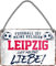schilderkreis24 – Blechschild Lustiger Spruch Deko Artikel Sport Verein Geschenkidee Männer Club Fußball (Fussball Religion Leipzig 18x12cm)