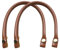 Perfeclan PU Leather Replacement Bag Handles, 2 PCS PU Leather Bag Strap Replacement, Universal DIY Craft Purse Bag Straps Handbag Handles with Snap Button, Light Brown