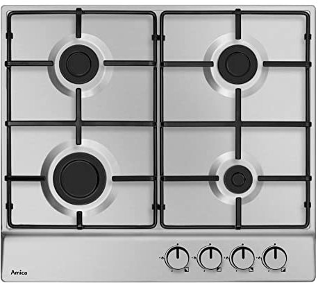 AMICA Gaskochfeld PGA6100BPR, Inox