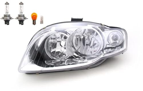 Johns, Scheinwerfer passend für Audi A4 8E 11/04-06/08 links + Leuchtmittel