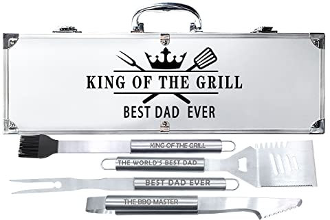 4 Pack Heavy Duty Stainless Steel Tool Box for Dad Birthday Gift for Dad