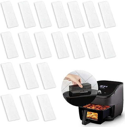 EUSTREER 20 filtri di ricambio per friggitrice ad aria 6QT Instant Vortex Plus con ClearCook e OdorErase