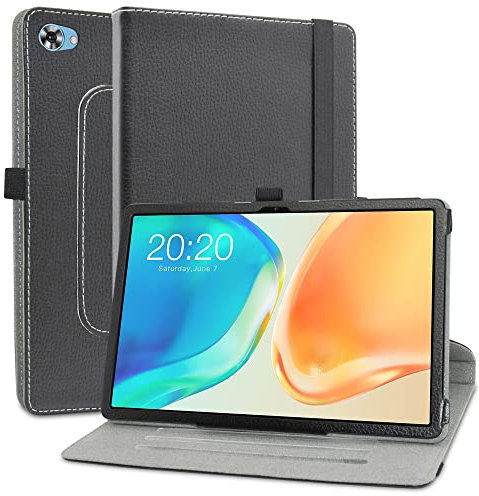 MAMA MOUTH Compatible con TECLAST M40 Plus Funda,Cuero Sintético Rotación de 360 Grados de Función de Soporte para TECLAST M40 Plus / P20S / P30S / P40HD 10.1 Inch Tablet(Not fit TECLAST M40),Negro