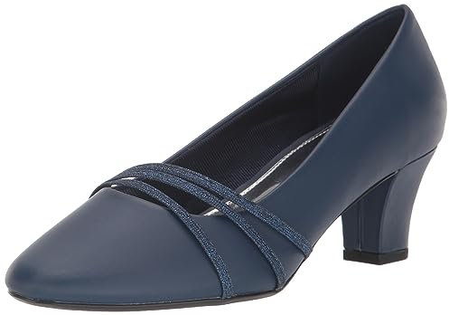 Easy Street Damen Cristiny Pumps, Marineblaues Satin, 38 EU