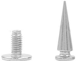 5-50 Stück/Set Silber Bullet Spikes Nieten für Leder Punk Nieten und Spikes Kleidung Dornen Patch Jacke Mithelfer mit Schrauben-20 Stück 10x29mm