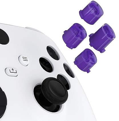 eXtremeRate Tasti ABXY Ricambio per Xbox Series X S Controller,Pulsanti Frontali A B X Y per Xbox One S X/Elite V1/Elite Series 2 Controller-Viola
