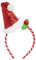 PARTYLOSOPHY 1 Stück Weihnachtsmütze mit Pailletten in Rot mit Weihnachtsmotiv - Standardgröße - Weihnachtsmann-Stirnband Weihnachtsschmuck Weihnachtsmann-Stirnband
