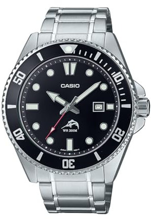 Casio Men's Analog Quartz Watch with Stainless Steel Strap MDV-106DD-1A1VCF