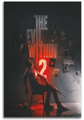 Poster mit Videospiel, The Evil Within 2, dekoratives Gemälde, Leinwand, Wandposter und Kunstdruck, moderne Familienschlafzimmer-Dekoration, Poster, 20 x 30 cm