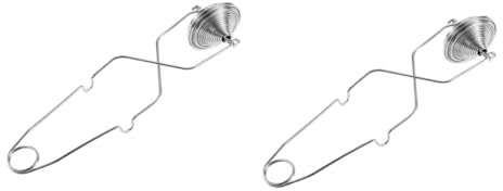 TOPBATHY 2 Piezas plumero de primavera tamiz de harina filtro para hornear colador canela de muelles herramienta de tamizado de cocina tamiz para harina Metal palo de polvo