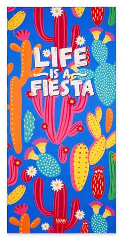 Legami - Telo Microfibra Mare, Telo da Mare Antisabbia, Asciugatura Rapida, Ultra Assorbente, Salvietta da Spiaggia Compatta, Asciugamano Salvaspazio, 85 x 180 cm, Cactus