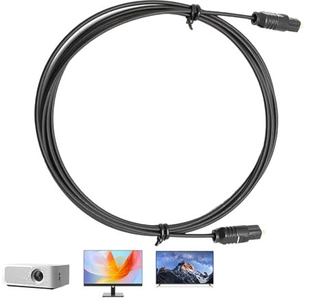 Uitseld Digital Audio Cable - 1.5m Fiber Optic Cord, Home Theater, Sound Bar, TV