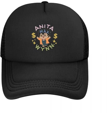 Baseballmütze Anita Max Wynn Lustige Trucker Hüte Unisex Hip-Hop Hüte Sonnenhut Hüte Atmungsaktives Polyester Mesh s Sommersport Geschenke