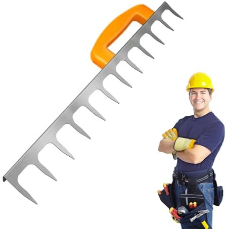 Cazzuola manuale per pavimenti in piastrelle, strumento professionale per la costruzione di pavimentazioni | Cazzuola dentata precisa e durevole | Set professionale di cazzuole per calcestruzzo per