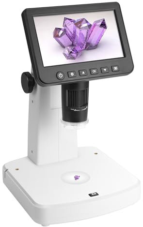 Microscopio Digital portátil Smart DiProgress Hooke, LCD de 5 Pulgadas, 12 Mpx, con Pantalla LCD HD
