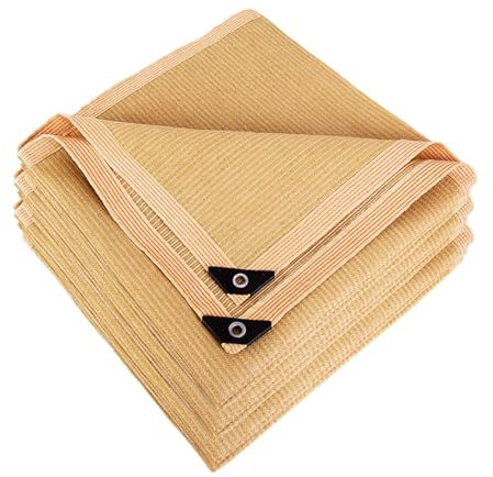 Telo ombreggiante per serre, 10 x 10 m, con occhielli, tasso di ombreggiatura del 95%, per copertura di piante, patio, baldacchino, giardino, pergola, resistente ai raggi UV, telone in rete per auto,
