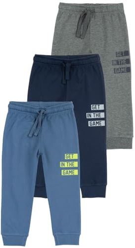 Chicco, Pantaloni Bambino, Set di 3 Pantaloni Lunghi in Felpa 100% Cotone, Abbigliamento Bambino, Designed in Italy