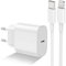 Chargeur Rapide pour iPhone 14 13 12 11, certifié Apple MFi 20 W USB C Adaptateur de Courant Prise Chargeur Apple Original 2 m Câble pour iPhone 14/13/12/11/XS Max/XR/SE/iPad