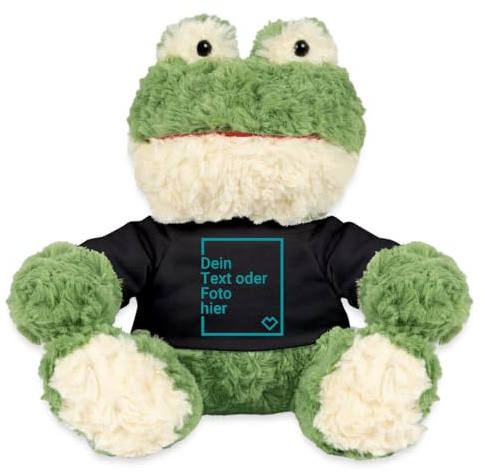 Personalisiertes Plüschtier Selbst Gestalten Kuscheltier Frosch Torge