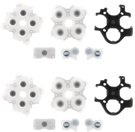 VGOL 2 Set Di Cuscinetti In Gomma Per Pulsanti In Silicone Di Ricambio Compatibile Con PS5 Controller DualSense BDM-030