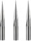 HUHAO Carbide Engraving V Groove Cutting Bit 2 Flute Straig 6mm Shank 0.5mm Tip 15 Degree CNC Router Tool Blade for Steel Brass MDF Wood 3PCS