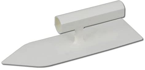 DEWEPRO® Reibebrett spitz 230x70mm - Kunststoffreibe - kleiner Aufzieher - Glätter - Glättekelle