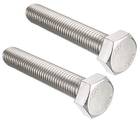 sourcing map 2Stk M14-Gewinde 80mm Edelstahl 304 Sechskant Schrauben Bolzen de