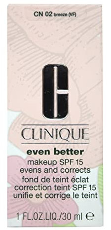 Clinique Even Better™ Makeup SPF 15 | Flüssige Foundation mit Vitamin C und SPF 15, reduziert sichtbar dukle Flecken. | 24h Halt, mittlere Deckkraft, natürliches Finish.