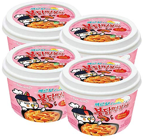 WaNaHong Samyang Scharfes Hühnchen Tteokbokki Reiskuchen Carbonara (4 Stück)
