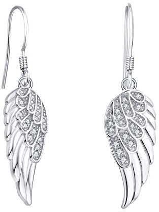 Starchenie 925 Silber Engelsflügel Ohrringe Engel Flügel Geschenk für Damen