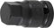 BGS 5334-H19 | Kraft-Bit-Einsatz | Länge 42 mm | 12,5 mm (1/2) | Innensechskant 19 mm