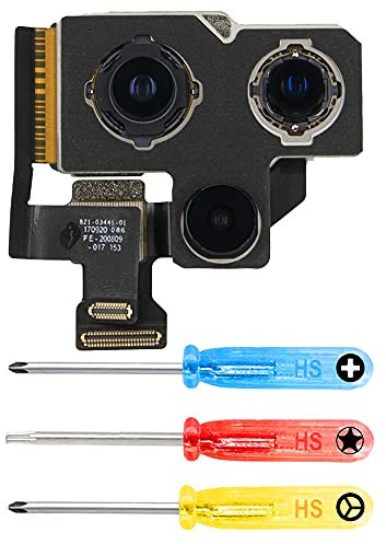 Main Rear Back Camera Replacement for iPhone 12 Pro Max by MMOBIEL – 12 MP Triple Lens Module (2020 Models A2411 A2342 A2410 A2412) – Includes Screwdrivers for Easy DIY Repair