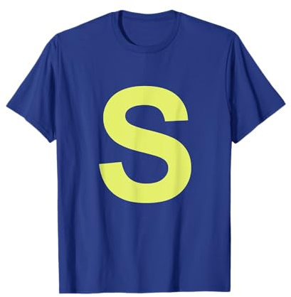 Streifenhörnchen Halloween Karneval Gruppenkostüm Brief S Shirt Blau T-Shirt