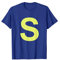 Streifenhörnchen Halloween Karneval Gruppenkostüm Brief S Shirt Blau T-Shirt