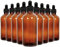 Youngever 16 Pack 120ML Amber Glass Dropper Bottles for Essential Oil, 2 Stainless Steel Mini Funnels
