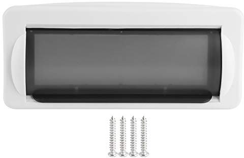 Akozon Radio wasserdichte Abdeckung, Marine Boot Single ABS Weiß DIN DVD Radio Shield wasserdichte Abdeckung Spritzschutz Unterputz Auto Audio Receiver