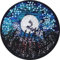 Drache Aufnäher Dragon Patch zum annähen/aufbügeln | Drache im Mondlicht Mystische Bügelbilder Vollmond Sticker Sternzeichen Applikation für alle Stoffe | 80x80mm