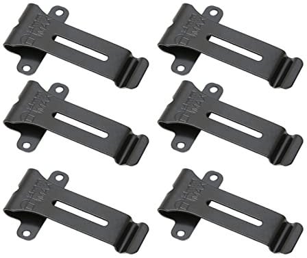 6Pcs Radio Belt Clip Replacement for TK 208 TK 308 TH 22AT TH 42AT TK2118 TK3118, for BF 888S BF 666s BF 777S BF 5118.