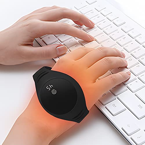 OBEST Handwärmer wiederaufladbar, 2000 mAh Armband Handwärmer, Taschenwärmer Elektrisch USB Tragbar mit 3 Einstellbare Heizmodi & Digitalem Bildschirm für Outdoor,Wandern, Geschenk für Frauen/Männer