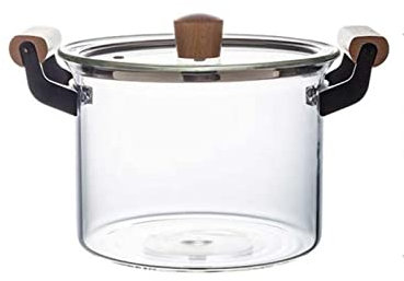 Olla for sopa, olla de cristal de doble oreja, olla for sopa, olla for estofado, olla de cocina transparente, estufa eléctrica de cerámica, olla de cocina for el hogar