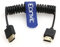 Eonvic 2.1 HDMI Coiled Cable 8K HDMI to HDMI Cable High Speed Thin HDMI Male to Male Extender Coiled Cable for Atomos Ninja V, Sony a7siii, Portkeys BM5 Monitor (HDMI-HDMI, Coiled Cable)