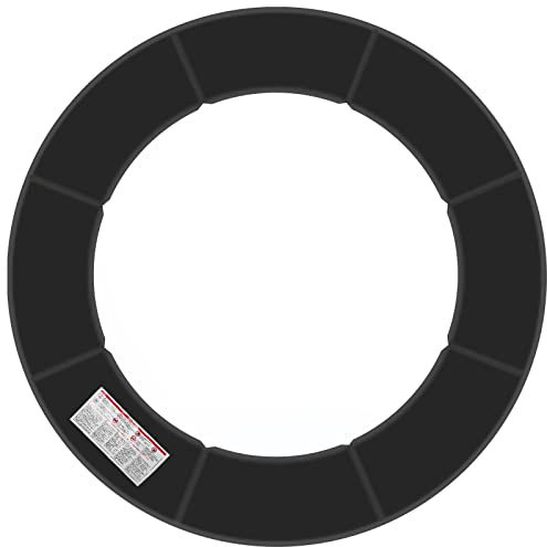 Baunsal® Trampolin Randabdeckung Ø 335 cm mit 27 cm breite in schwarz und 20 mm dick uv-beständig reißfest Trampolin Ersatzteile Trampolin Rahmenpolsterung Schutzrand für das Trampolin Outdoor