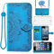 Asuwish Mobile Phone Case for iPhone 5S/5/SE 2016 Case with Strap and Glass Film Protective Film Card Slot Foldable Leather Wallet Stand i 5SE 1 S SE2016 1st Generation Mobile Phone Cases Protective