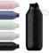Chilly's Series 2 Flip Water Bottle with Sports Flip Lid, Telescopic Straw and Nylon Carry Loop - Easy Flip Lid, Straw Cleaning Brush Included - 500ml - Abyss Black
