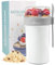 Bugucat Müslibecher to Go 760ml+230ml,Praktischer Joghurtbecher to Go Müsli to Go Becher mit Löffel,Auslaufsicherer Müslibecher Müsli Cup to Go Becher,Müslibox to Go Müsli Becher to Go kinder,Weiß