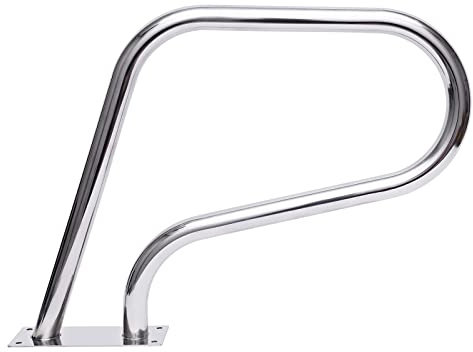 Asidero para piscina de acero inoxidable, pasamanos para piscina con cubierta de asa, 81 x 58 cm, portátil, ayuda de entrada, 120 kg, carga de carga para piscinas, parque acuático inclinado, spa, etc.