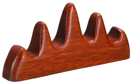 PATIKIL Support de Pinceau D'Écriture de Calligraphie, 4 Ports en Bois Porte-Stylo de Pinceau de Calligraphie Chinoise Support Outil de Repos pour Écrire des Pinceaux de Peinture, Bois